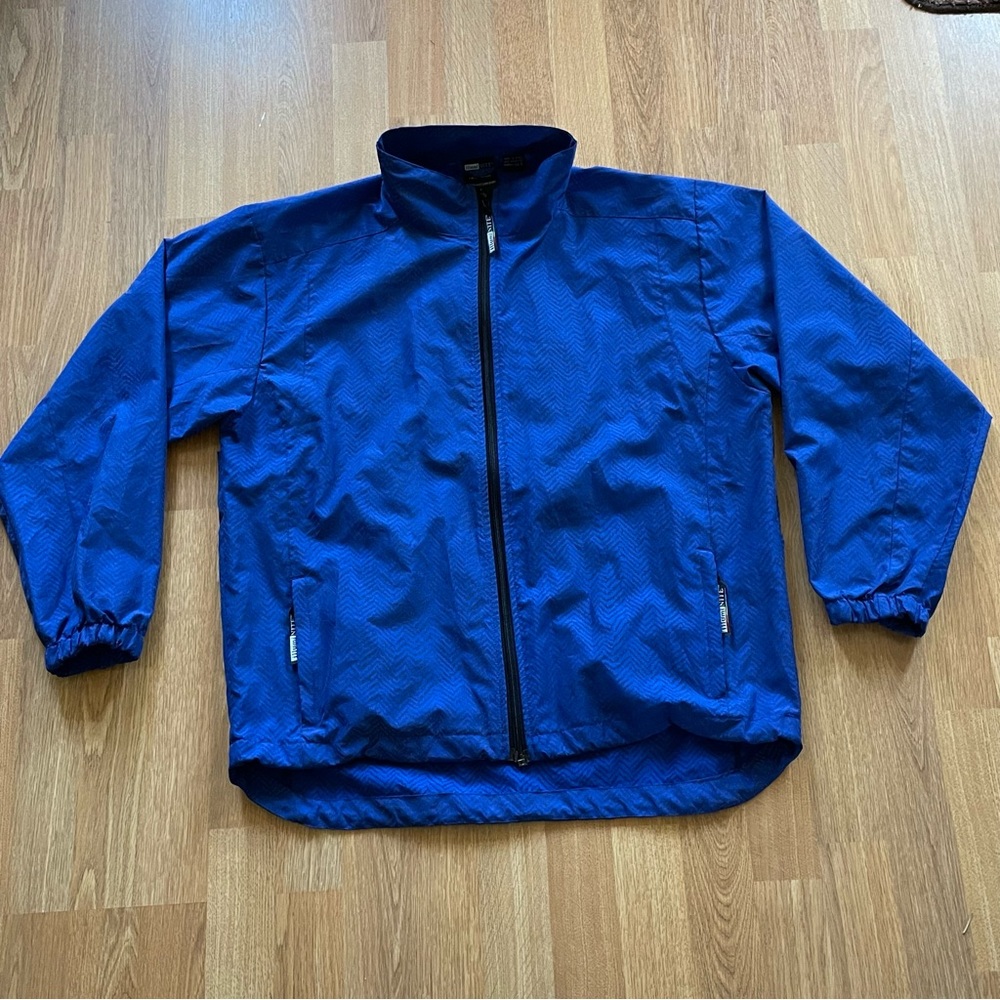 Illuminite Women's Large Blue  Chevron Reflective Jacket Vented Packable